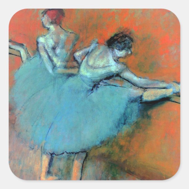 Dancers at the Bar by Degas Square Sticker (Front)