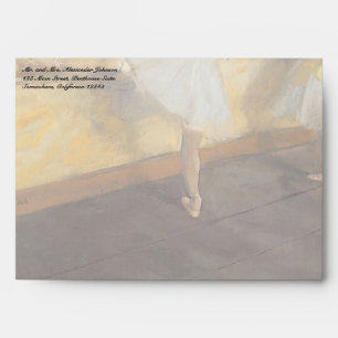Dancers at the Bar by Edgar Degas, Vintage Ballet Envelopes