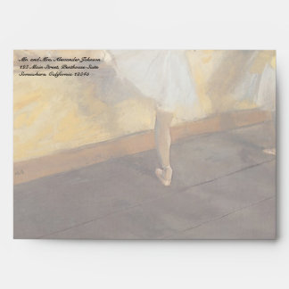 Dancers at the Bar by Edgar Degas, Vintage Ballet Envelopes