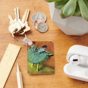 Dancers at the Bar by Edgar Degas, Vintage Ballet Key Ring