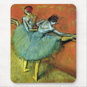 Dancers at the Bar by Edgar Degas, Vintage Ballet Mouse Mat
