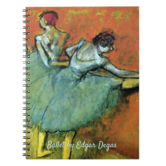Dancers at the Bar by Edgar Degas, Vintage Ballet Notebook