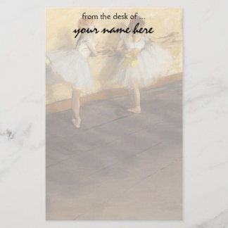 Dancers at the Bar by Edgar Degas, Vintage Ballet Stationery