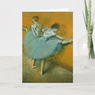 Dancers at the Barre   Edgar Degas Card