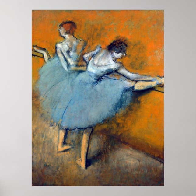 Dancers at the Barre, Edgar Degas Poster (Front)