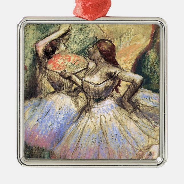 Dancers by Degas Metal Tree Decoration (Front)