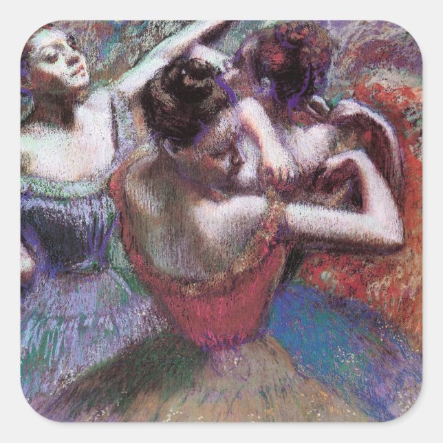 Dancers by Degas Square Sticker (Front)