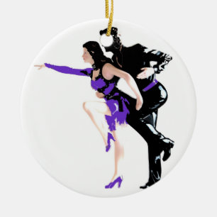 Dancers Ceramic Tree Decoration