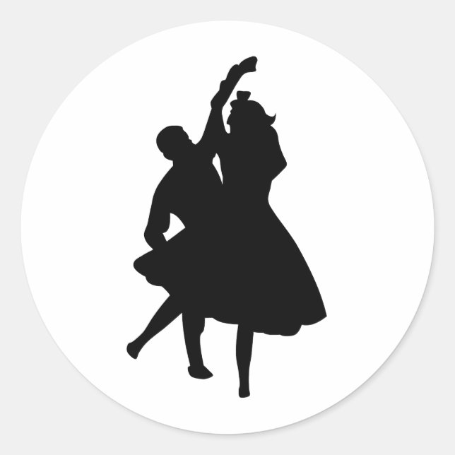 Dancers Classic Round Sticker (Front)