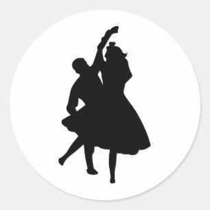 Dancers Classic Round Sticker
