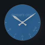 Dancer's Clock Classic Blue<br><div class="desc">Funny Clock,  best idea for gift. : )
2020 Color inspirated item.</div>