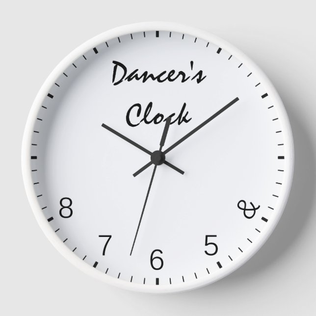 Dancers Clock - Funny Dancing Dance Humour 5678 (Front)