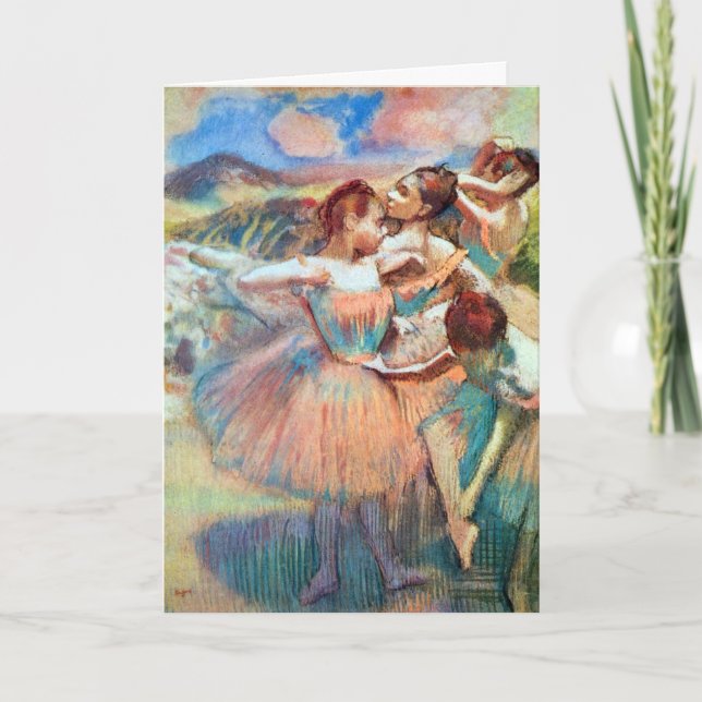 Dancers in a Landscape by Edgar Degas Card (Front)