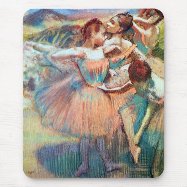 Dancers in a Landscape by Edgar Degas Mouse Mat (Front)