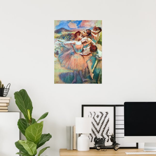 Dancers in a Landscape by Edgar Degas Poster (Home Office)