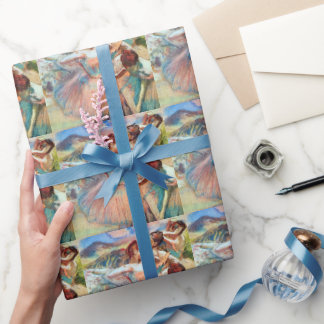 Dancers in a Landscape by Edgar Degas Wrapping Paper