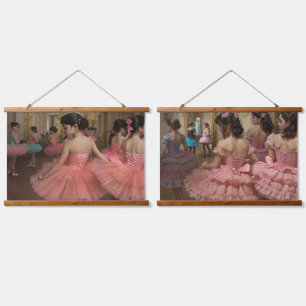Dancers in a large rococo-style room hanging tapestry