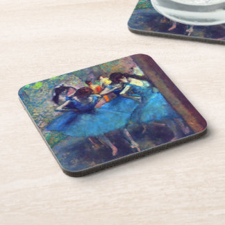 Dancers in Blue by Edgar Degas, Vintage Ballet Art Coaster