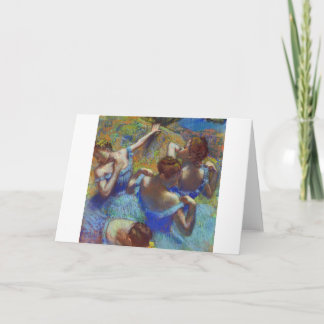 Dancers in Blue, Edgar Degas Card