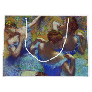Dancers in Blue, Edgar Degas Large Gift Bag