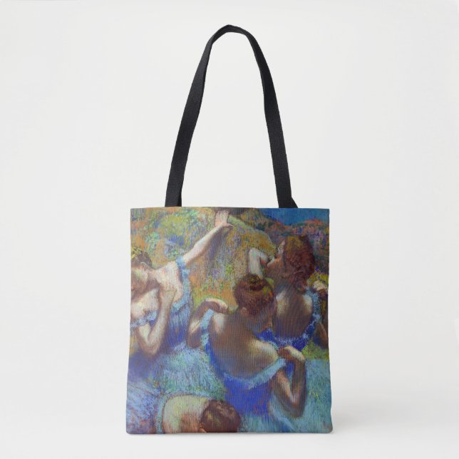 Dancers in Blue, Edgar Degas Tote Bag (Front)