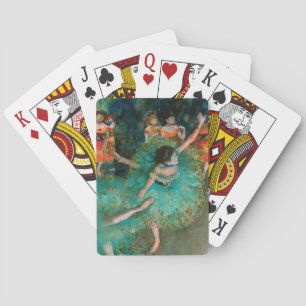 Dancers in Green by Edgar Degas Playing Cards