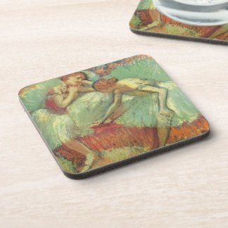 Dancers in Green by Edgar Degas, Vintage Ballet Coaster