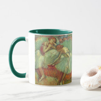Dancers in Green by Edgar Degas, Vintage Ballet Mug