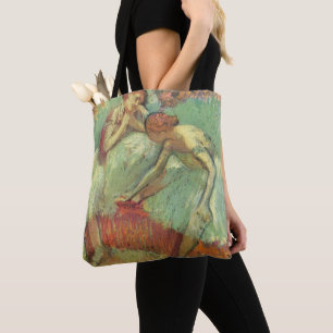 Dancers in Green by Edgar Degas, Vintage Ballet Tote Bag