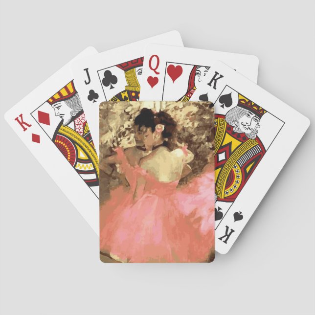 Dancers in Pink by Degas Playing Cards (Back)