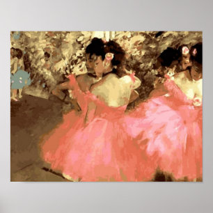 Dancers in Pink by Degas Poster