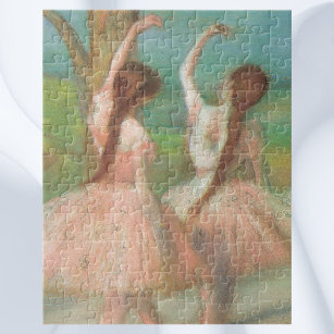 Dancers in Pink by Edgar Degas, Vintage Ballet Art Jigsaw Puzzle