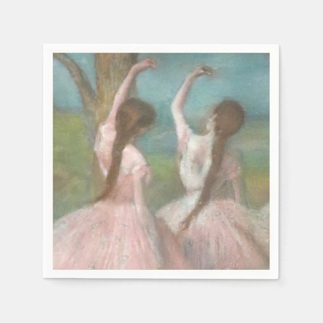 Dancers in Pink Edgar Degas Napkin (Front)