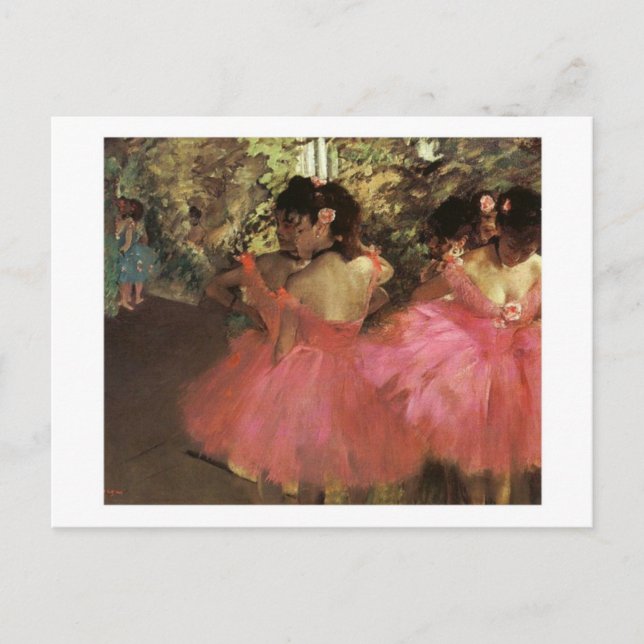 Dancers In Pink postcard (Front)