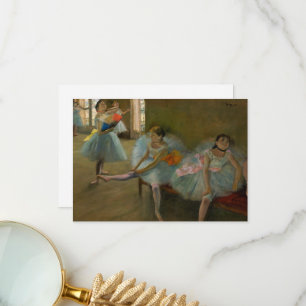 Dancers in the Classroom by Edgar Degas Thank You Card