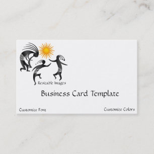 Dancers Kokopelli Logo Business Card