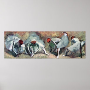 Dancers Lacing Their Shoes by Edgar Degas Poster