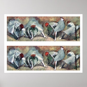 Dancers Lacing Their Shoes by Edgar Degas Poster