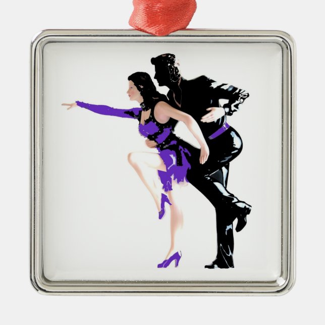 Dancers Metal Tree Decoration (Front)