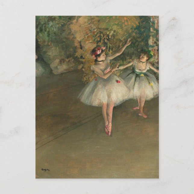 Dancers on a a stage Edgar Degas Postcard (Front)