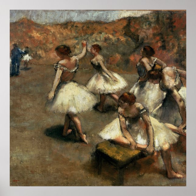 Dancers On the Stage - Edgar Degas - c1889 Poster (Front)