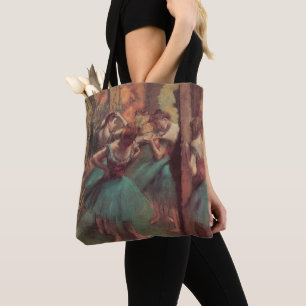 Dancers, Pink and Green by Edgar Degas Tote Bag