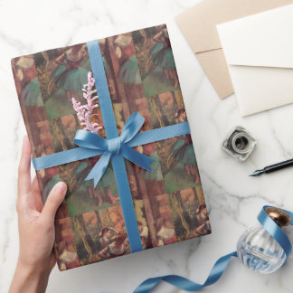 Dancers, Pink and Green by Edgar Degas Wrapping Paper
