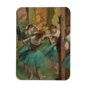 Dancers, Pink and Green Edgar Degas Magnet