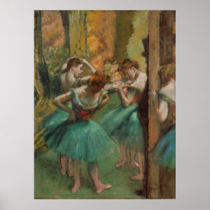 Dancers, Pink and Green Edgar Degas Poster