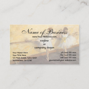Dancers Practicing at the Barre by Edgar Degas Business Card