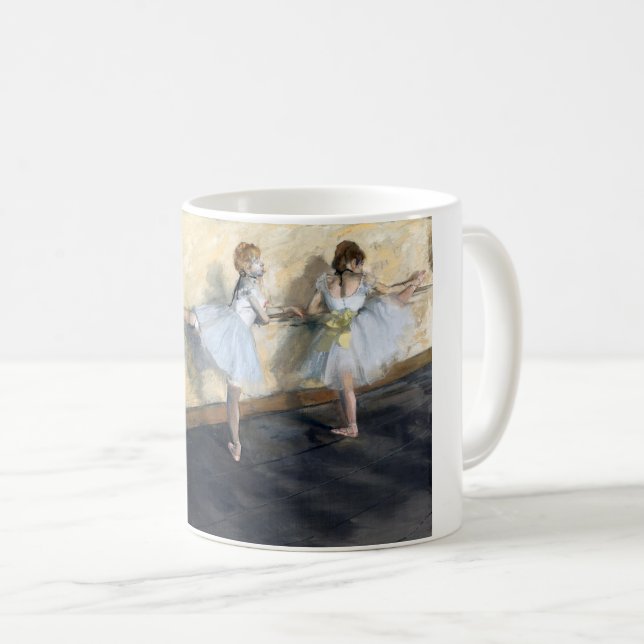 Dancers Practicing at the Barre, Edgar Degas Coffee Mug (Front Right)