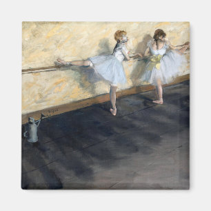 Dancers Practicing at the Barre, Edgar Degas Magnet