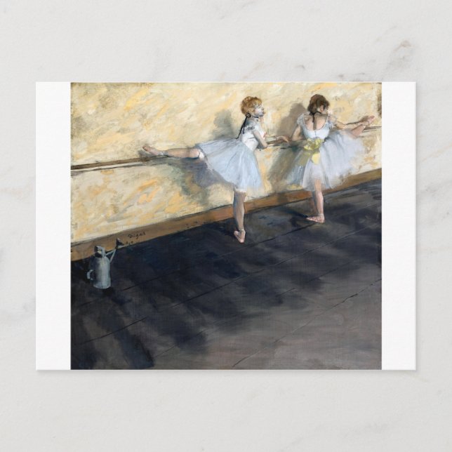 Dancers Practicing at the Barre, Edgar Degas Postcard (Front)