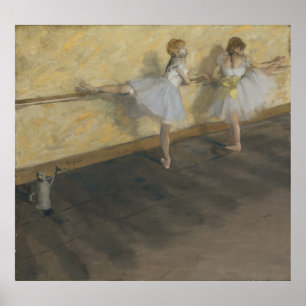 Dancers Practising at the Barre Poster